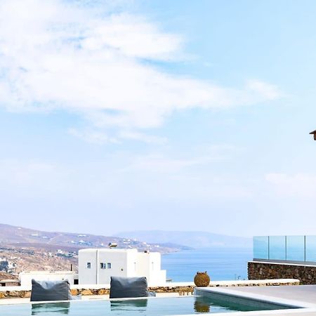 Mykonian Luxury Light Blue Villa With Private Pool Калафатис Экстерьер фото