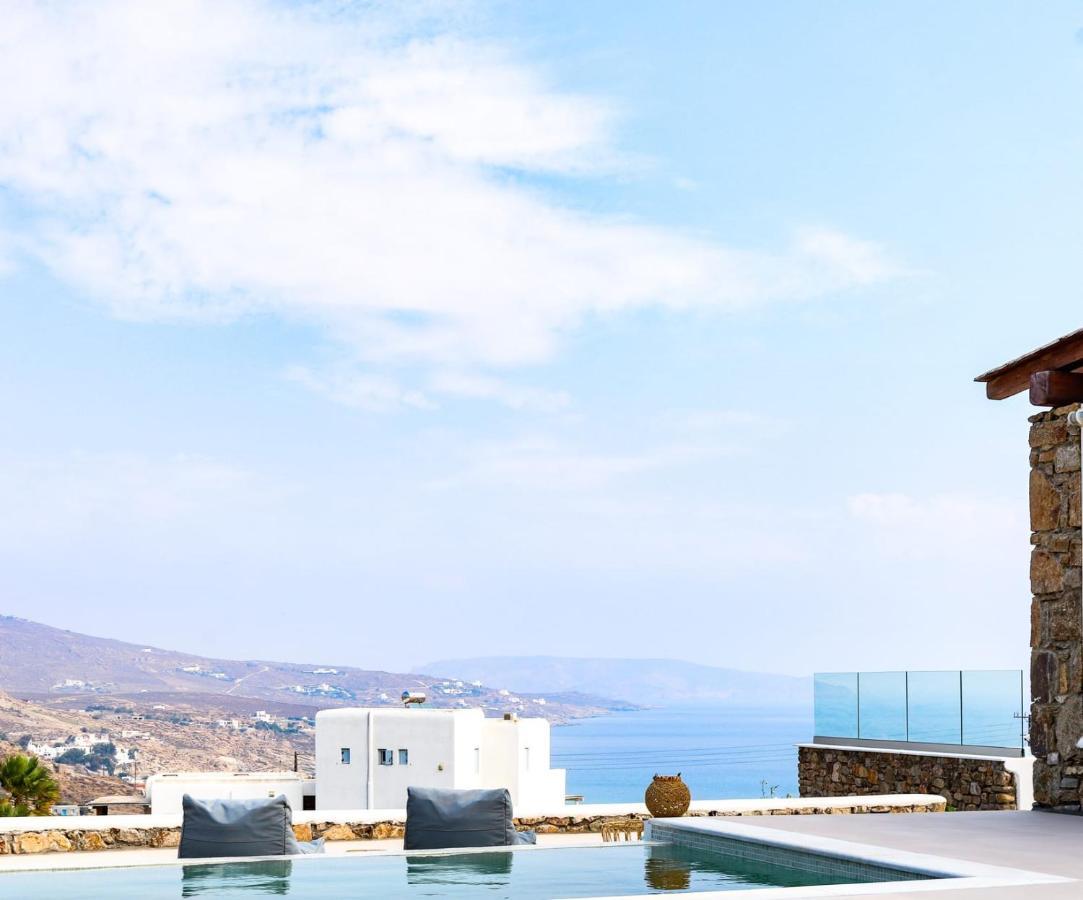 Mykonian Luxury Light Blue Villa With Private Pool Калафатис Экстерьер фото
